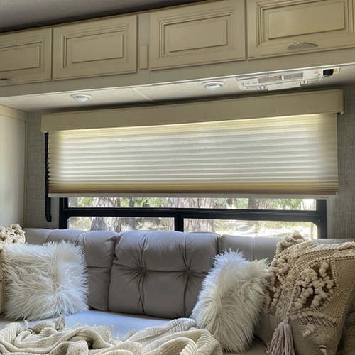RV Double Cellular Shades - Ivory